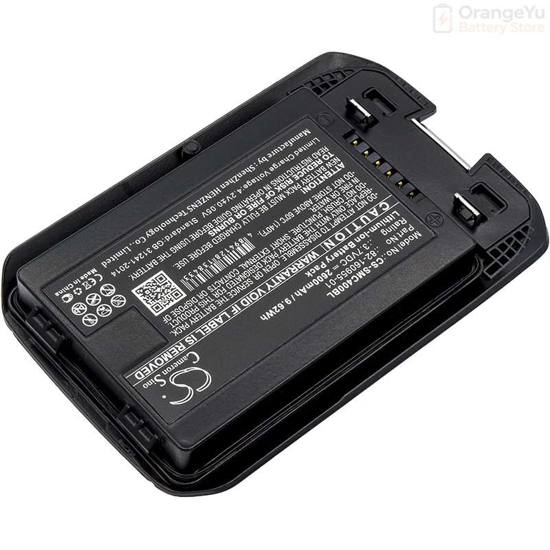 Replacement  2600mAh Battery for Symbol/Motorola MC40 MC40C MC40N0 MC40N0-SLK3R01 MC40N0-SCG3R00  (Blue and Black)