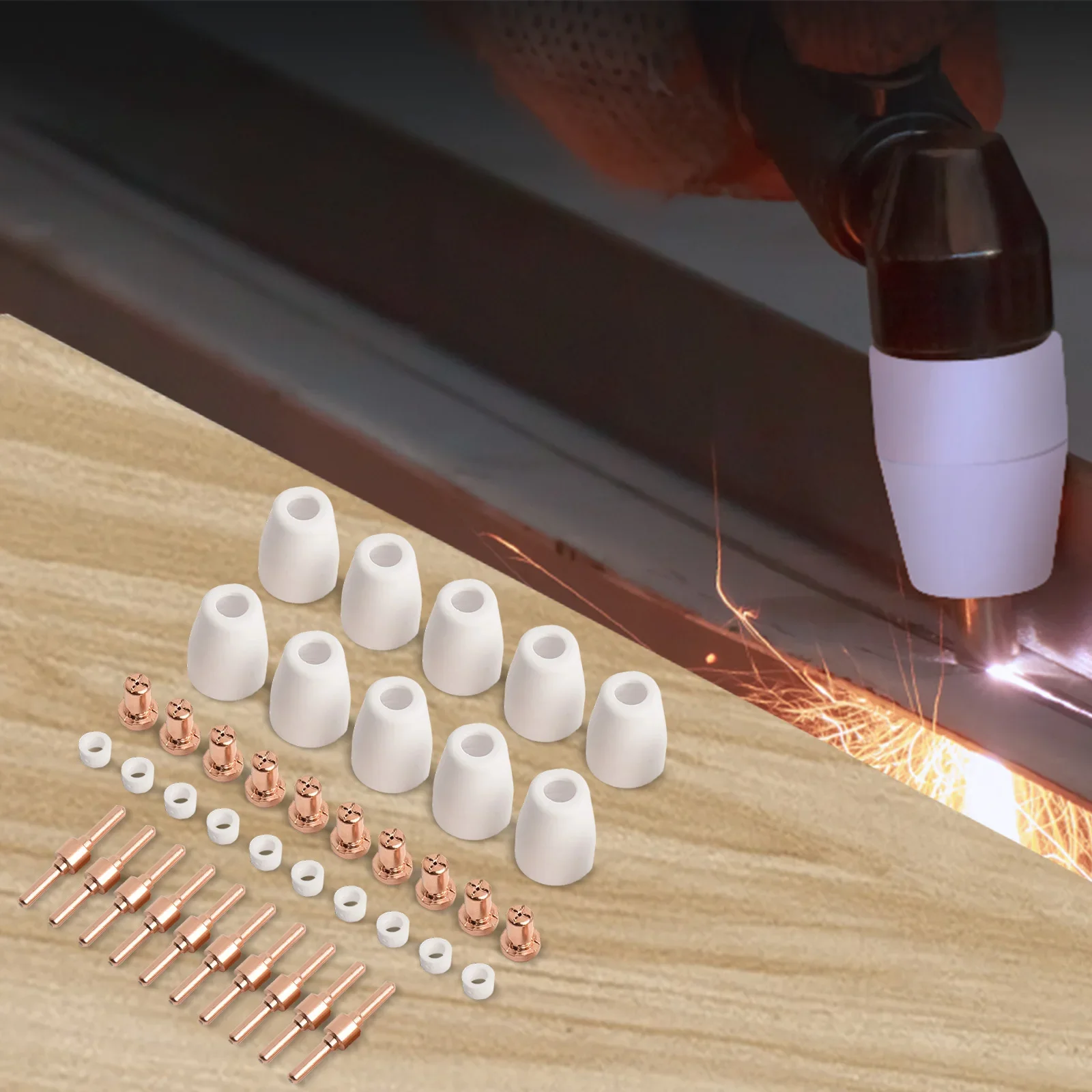 Welding Tasks Consumables Kit Copper Welding Tool Kit Welding Tool Accessories PT31 LG40 Nozzles Welding Torch Compatibility