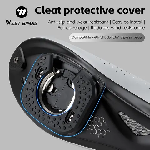 WEST BIKING Bicycle Pedal Cleat Cover Quick Release Shoes Cleats Protection Lightweight Road Bike Cycling Fit SPEEDPLAY Cleat