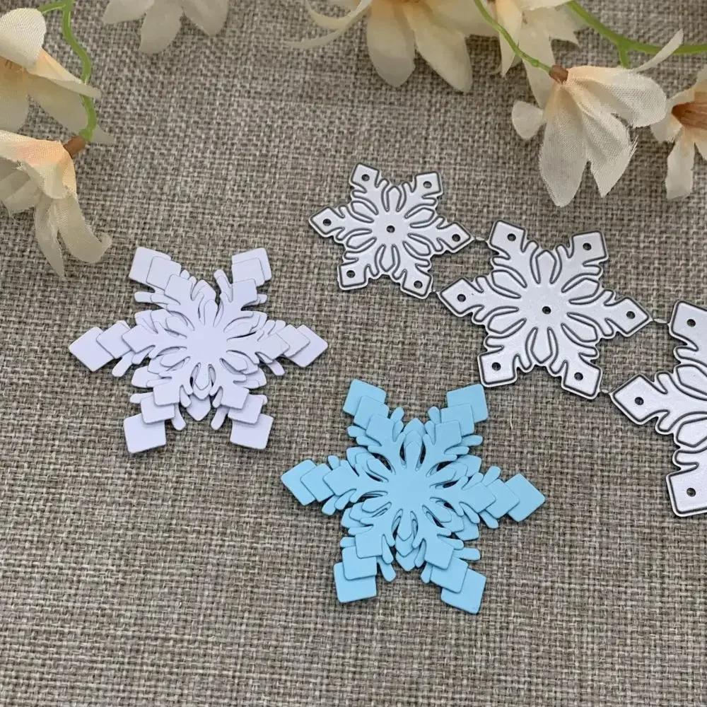 

metal cutting dies cut die mold Snowflake Crown Decoration Scrapbook paper craft knife mould blade punch stencils dies