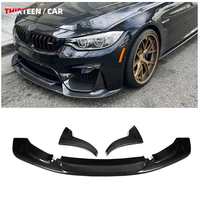 

Factory Wholesale Price Laptor Style Carbon Fiber Front Bumper Lip Spoiler Splitter for BMW F80 F81 F82 F83 M3 M4 2014-2019