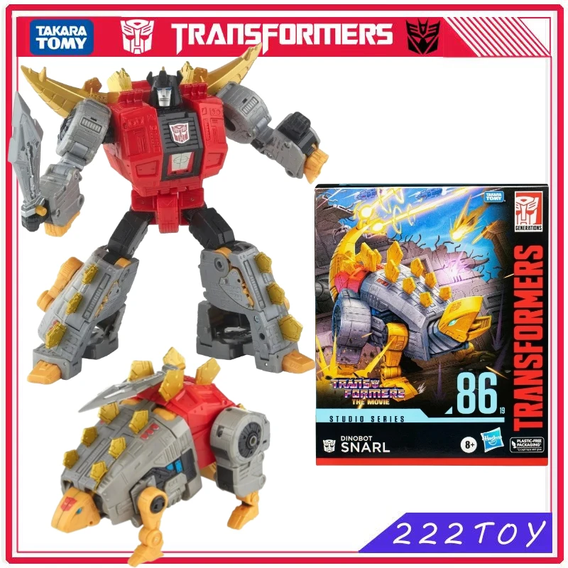 

In Stock Takara Tomy Transformers Studio Series86-19 Deluxe Class The Movie1986 Dinobot Snarl Action Figure Robot Gifts Hobbies