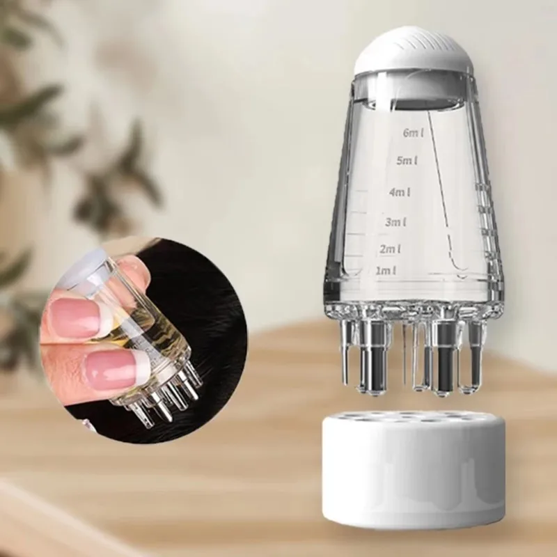 Scalp Applicator Liquid Comb Mini Scalp Massage Brush Essential Oil Guiding Massager Hair Growth Oil Applicator Hair Care Tools