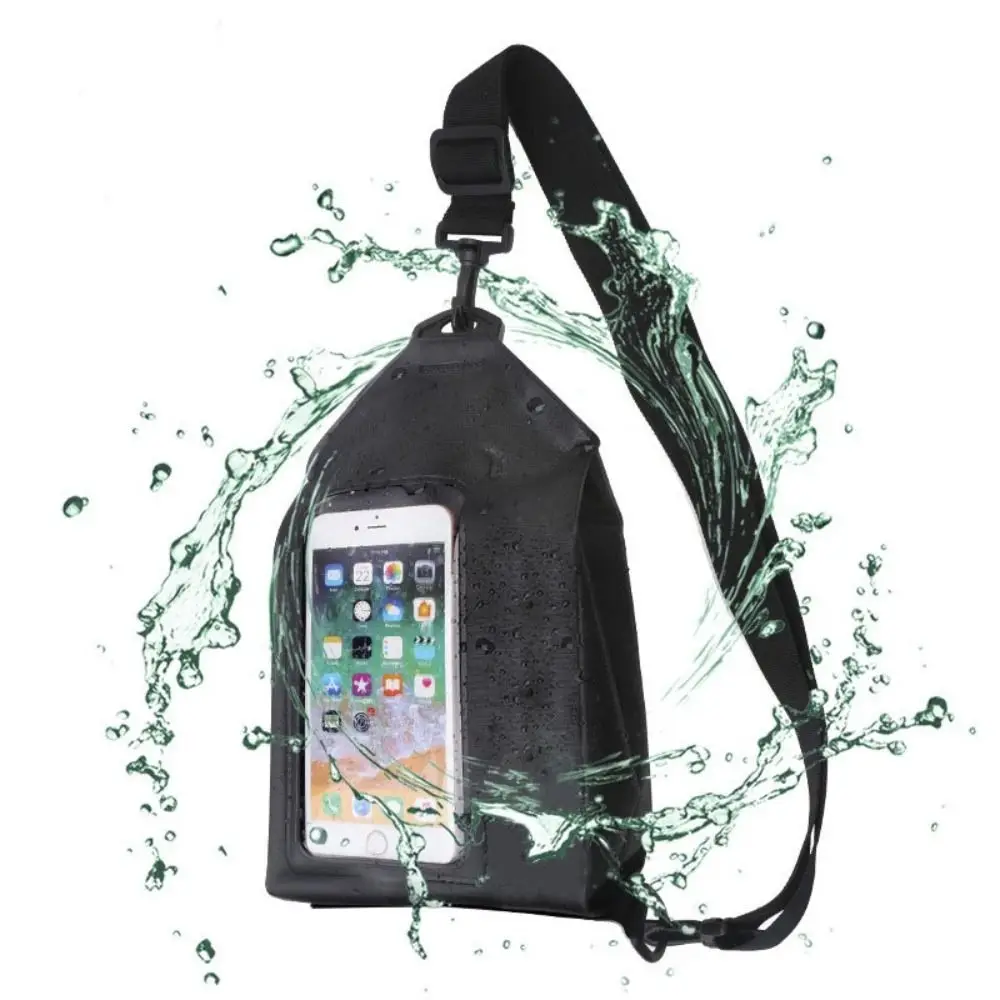 New Waterproof Swimming Bag Universal PVC Rafting Waist Bag Hanging with Strap Lanyard Cosmetic Bag Camping Travel Sport