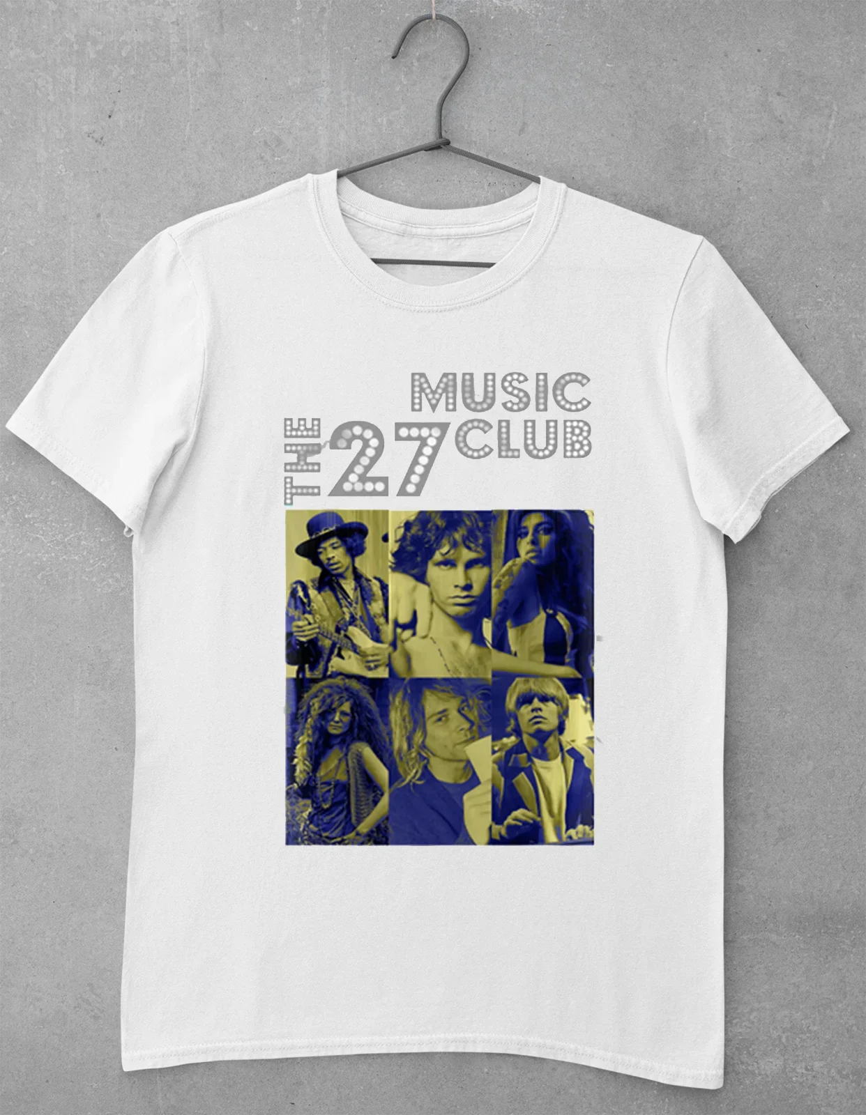 The Club 27 Hendrix Amy Winehouse Janis Joplin Jim Morrison T Shirt S-4XL NL407
