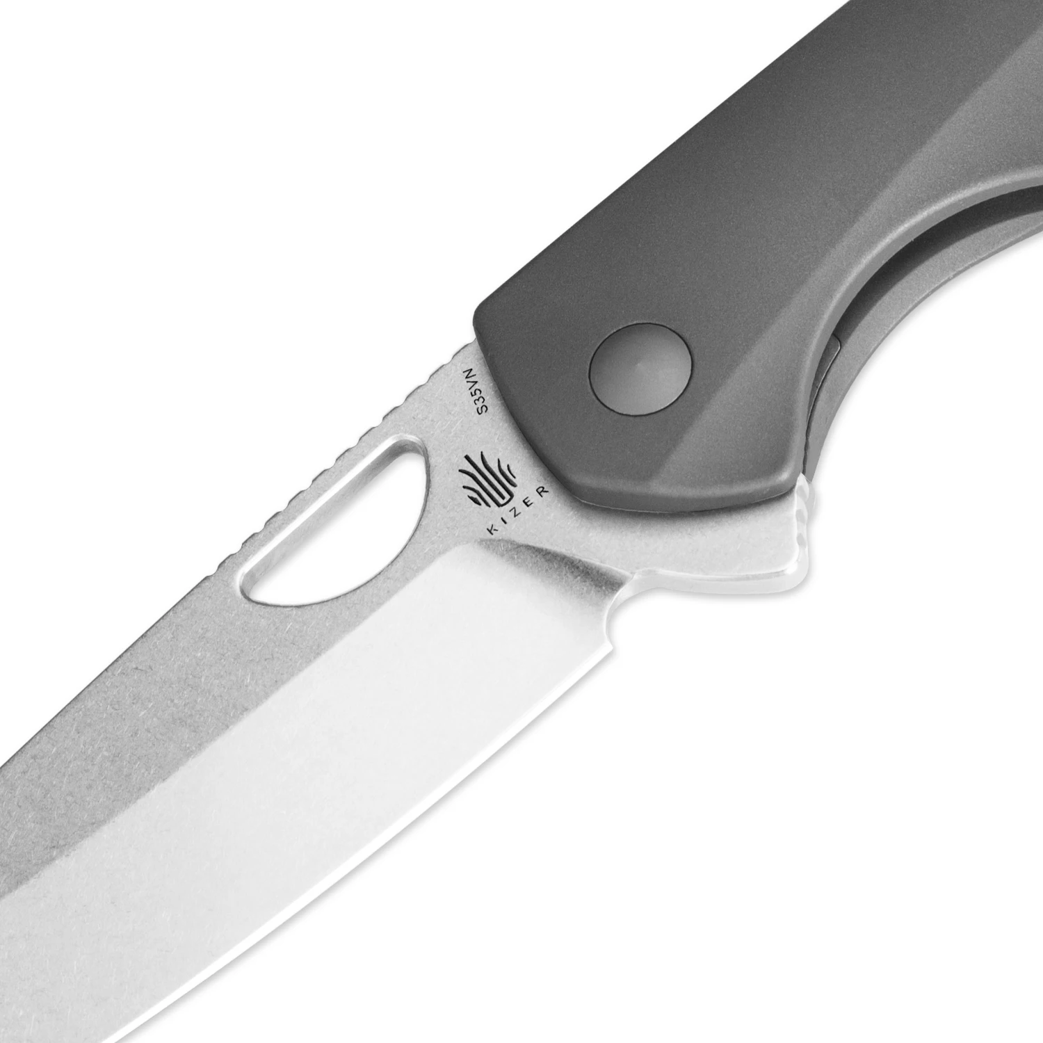 Kizer Knife Folding Sparrow Ki3628A1 2023 New Titanium Handle Knife S35VN Steel Blade Tactical Knife