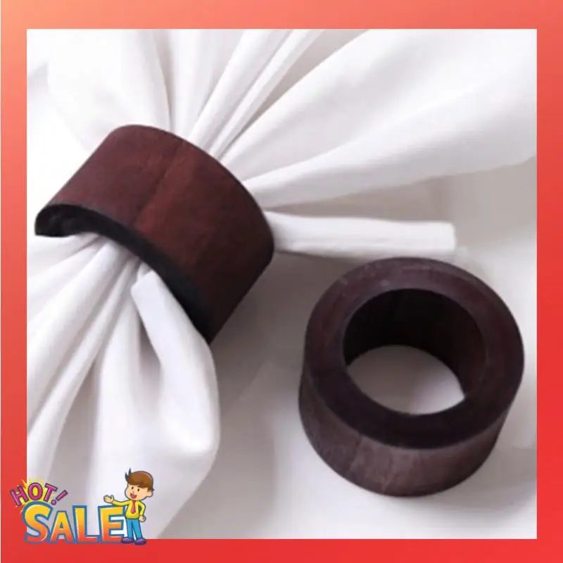 

Деревянное кольцо для салфеток для свадебной вечеринки, ужина или каждый день, украшение, кольцо для салфеток для подарка в отеле