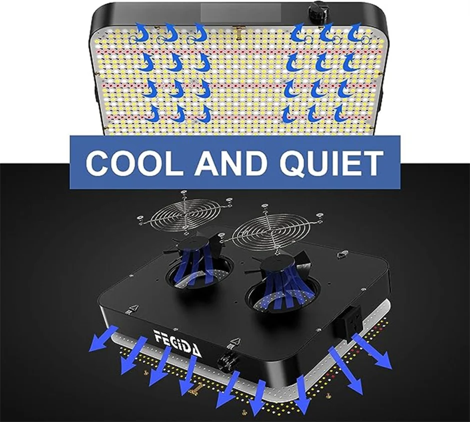 Full spectrum 400W Led Grow Light Board 1188pcs samsung Led zbudowany z wentylatorami 26DB full spectrum