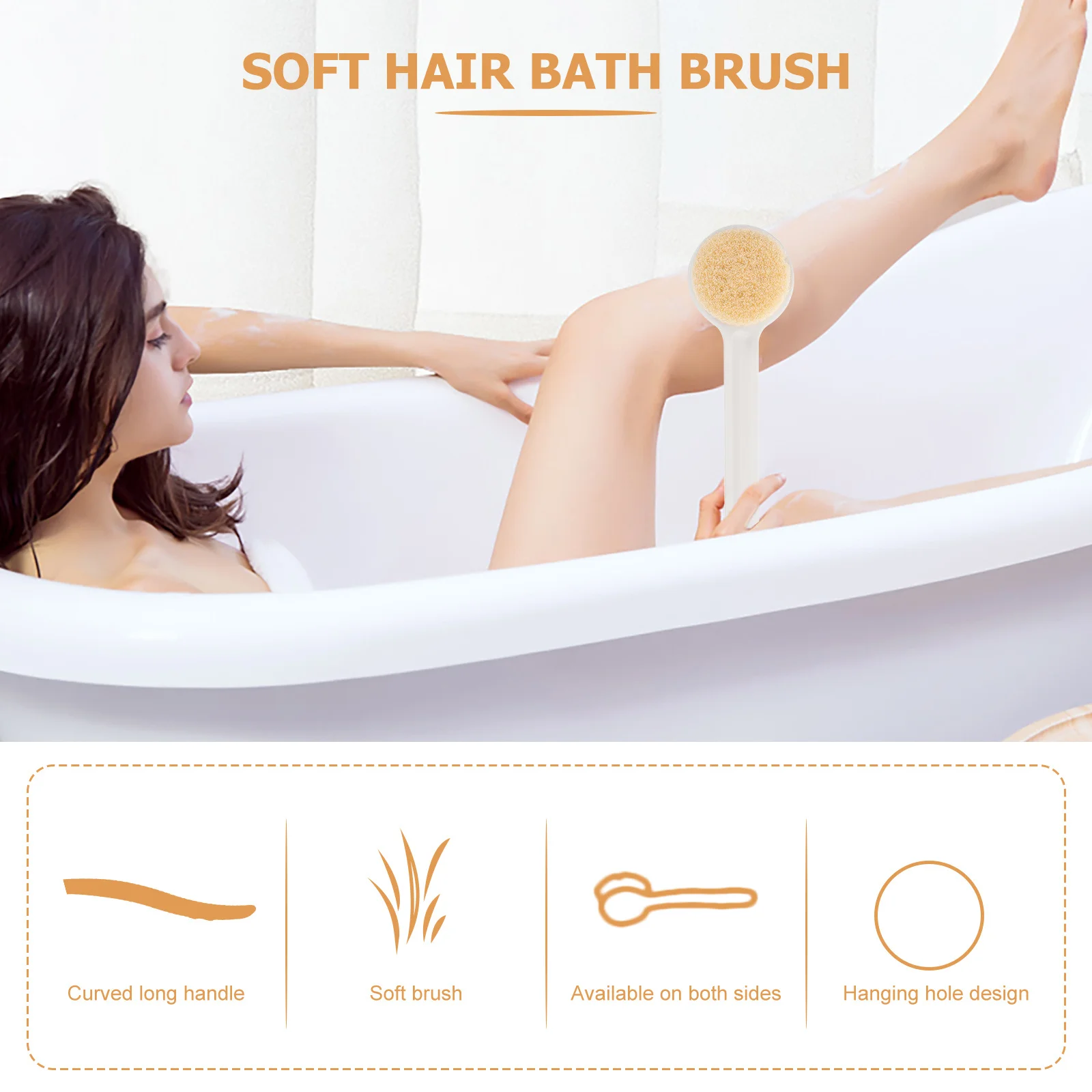 تصميم مضاد للتخطيط لتدليك الجسم، فرشاة تدليك الجسم، أداة تقشير وتقشير البشرة #5