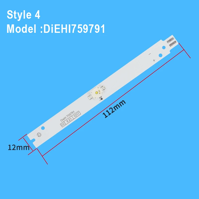 Diehi759791 Dc 12V Voor Siemens Bosch Koelkast Koeling Verlichting Led Strip Onderdelen