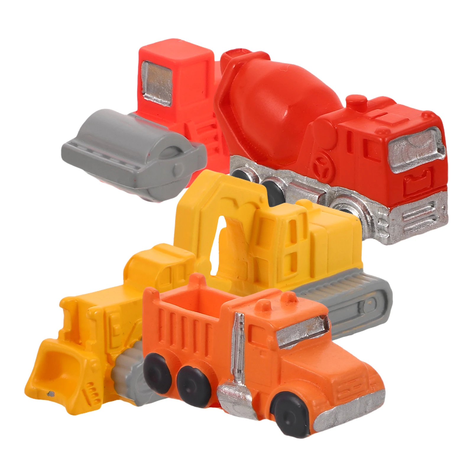 

5pcs Engineering Vehicle Cranes Diecast Excavators Sand Table Micro Landscaping Creative Diy Decor Kids Construction Vehicles