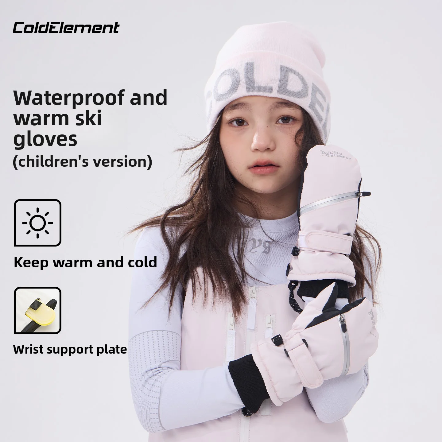 

Детские водонепроницаемые лыжные перчатки Coldelement — теплые, прочные и удобные для осенних и зимних приключений на свежем воздухе — дизайн унисекс