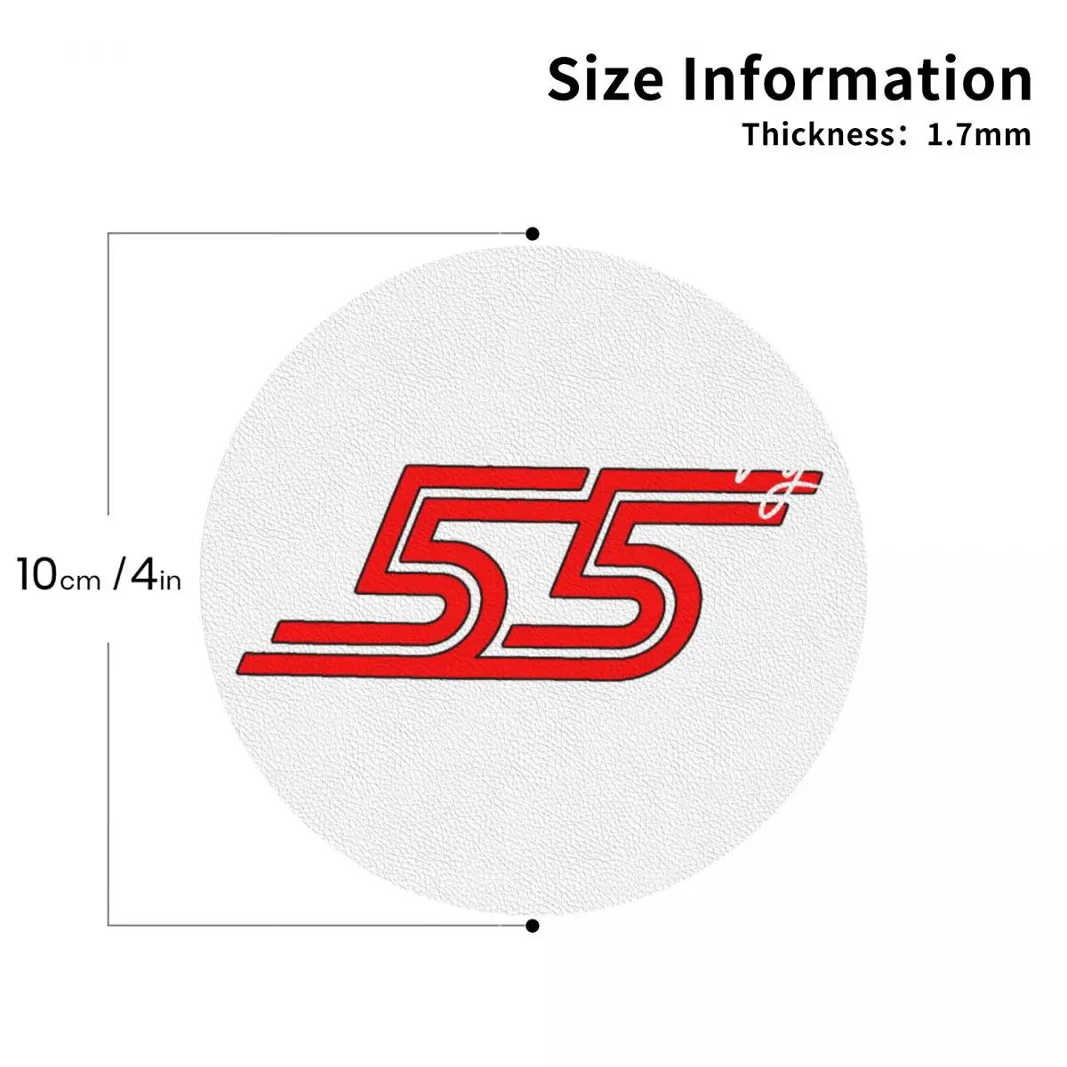 Carlos Sainz Jr F1 Signature Graphic - Dark Coasters Leather Placemats Non-slip Insulation Coffee Mats For  Pads Set of 4