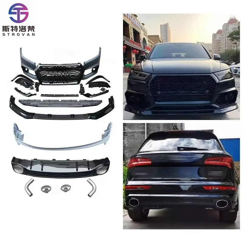 

STLF CLRAK RSQ5 Car Modification New Front and Rear Bumper Body Kit with Grille Car Upgrade for 2018-2020 Q5/Q5L