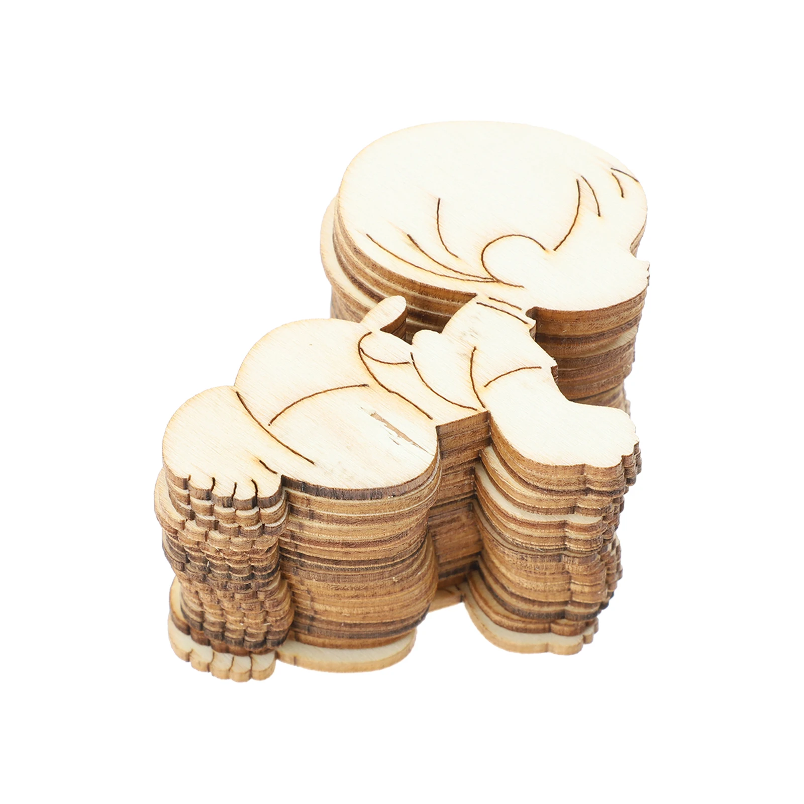 

20pcs Baby Decoration Lovely Shape Cutouts Wooden Props Party Photo Sewing Baby Welcome Party Embellishments Accessories