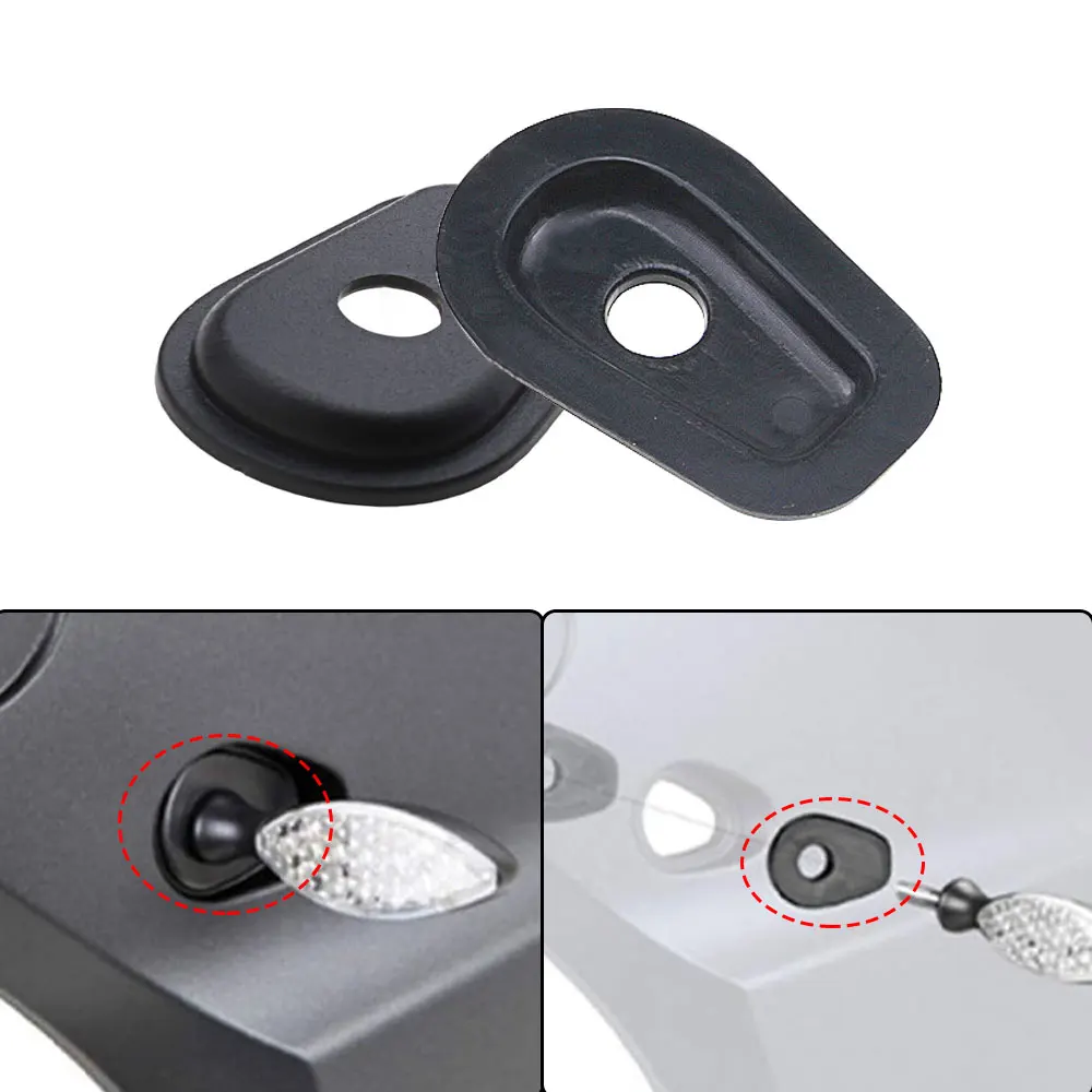 4x Base de junta adaptadora de luz de giro para motocicleta para KAWASAKI Z400 Z650 Z900 Z900RS Z1000 Ninja400 Versys-X300 Versys 650