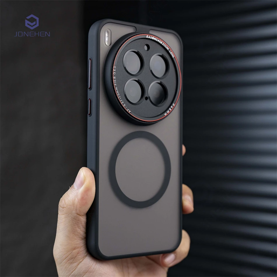 Hit Color Lens Protection Matte Armor Case for Vivo X200 Ultra/X300 Pro Mini Magnetic Shockproof Soft Frame MagSafe Fit Funda