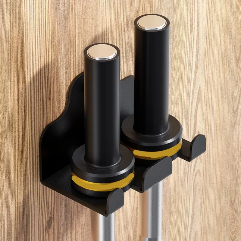 Cabide de barra de rack de barra, rack de parede de barra de ginásio de garagem, rack de montagem de barra vertical, revestido, acessório de ginásio em casa