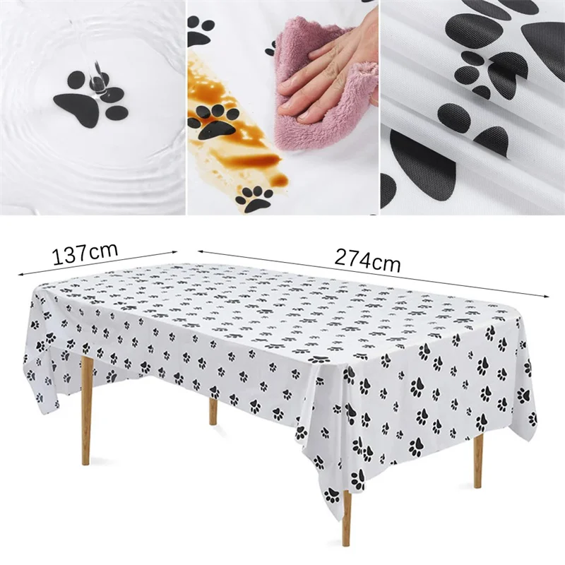 

Children's birthday party tablecloth, flower and leaf printed tablecloth set, jungle themed party decoration outdoor tablecloth