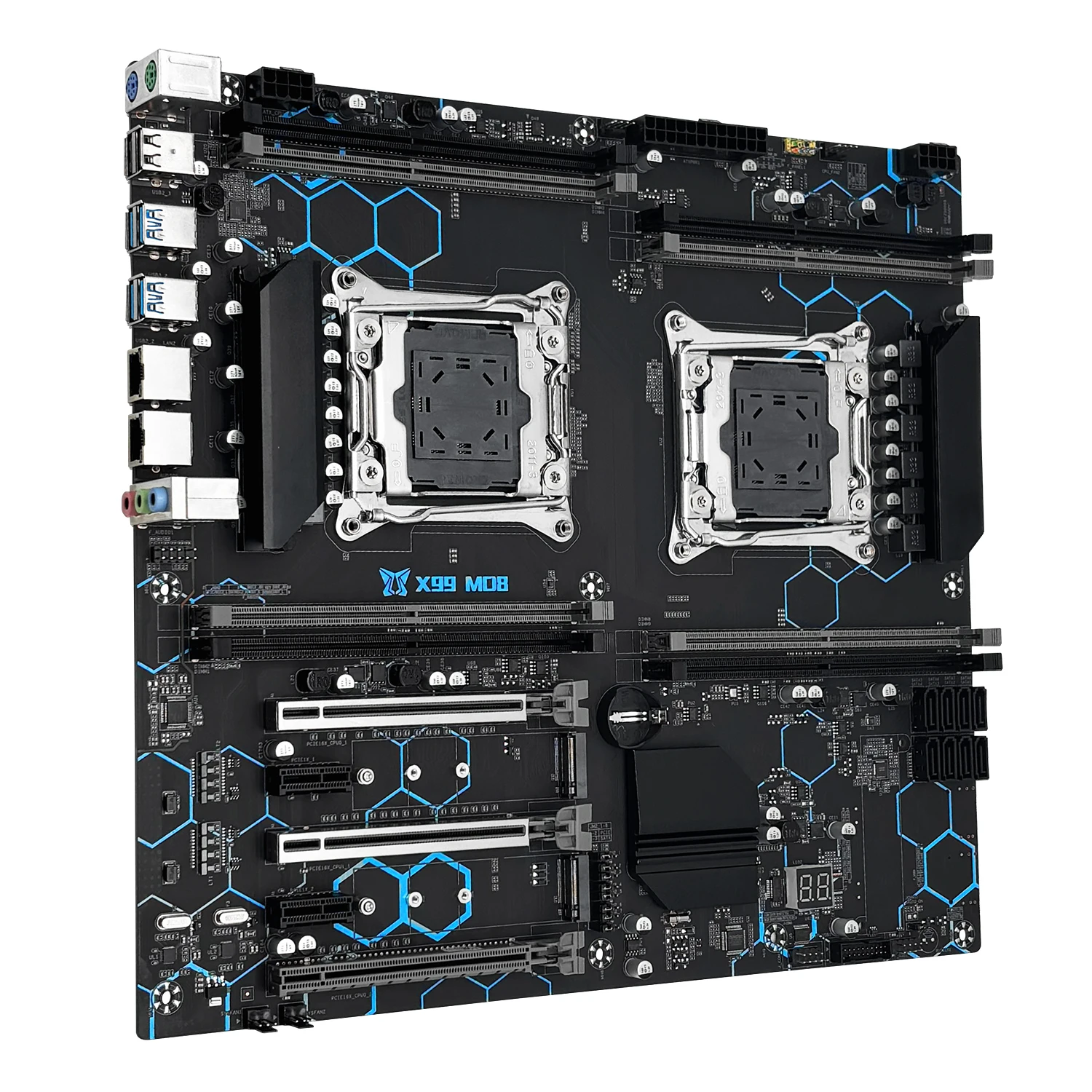 Imagem -03 - Conjunto de Kit de Placa Mãe Lga20113 Xeon e5 2698 v3 Cpu Dupla Ddr4 Ecc 4x16gb 2400mhz Combo de Memória Nvme M.2 Ssd Md8 Machinist-x99