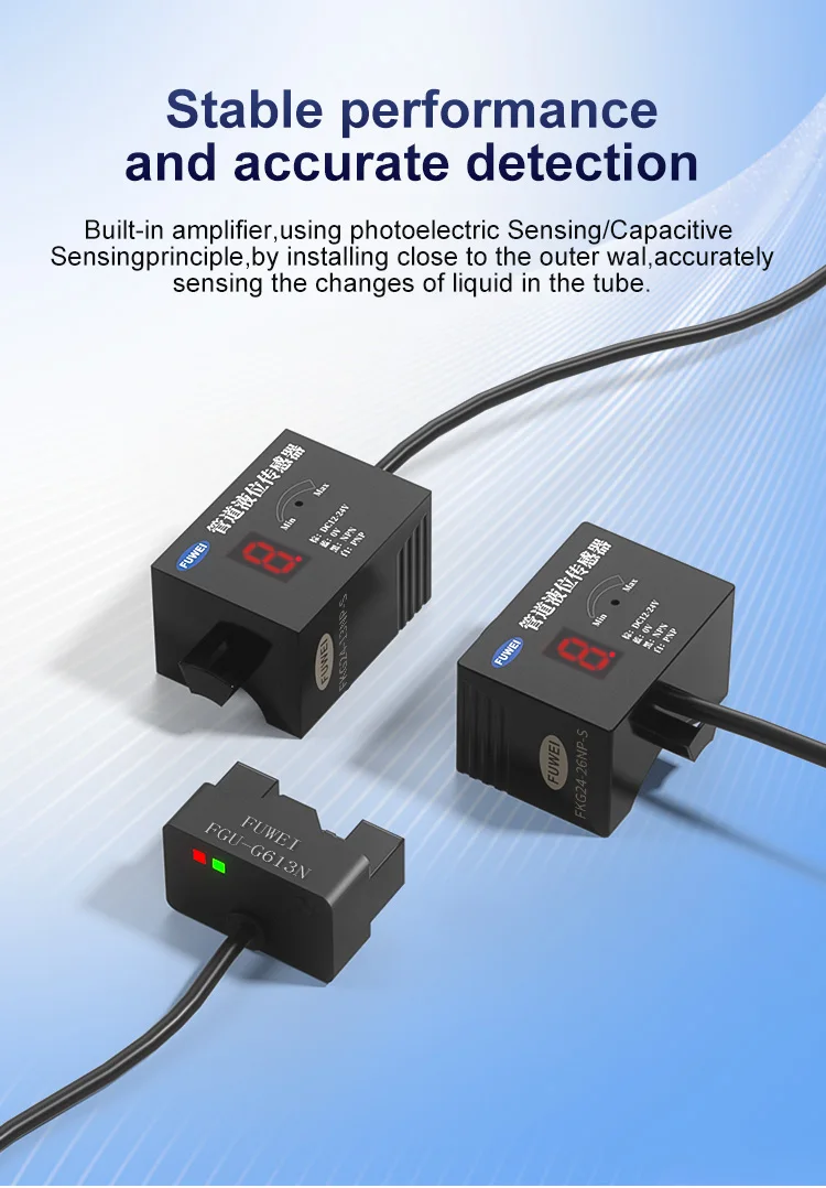 Photoelektrischer berührungsloser Flüssigkeitsstandsensor für Rohrleitungen, Flüssigkeitsstand, Schalter mit hoher und niedriger Erkennung, Sensor für Flüssigkeitsstandsensor für Rohrleitungen – Detail 2