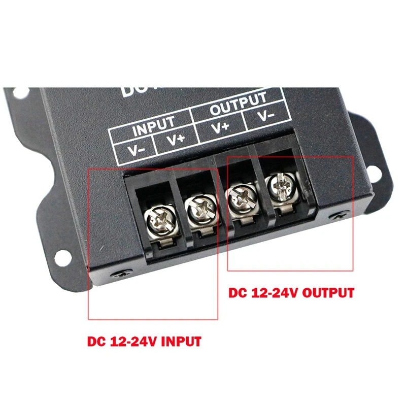 LED Dimmer 3-Button RF High-Power Wireless Remote Control DC12-24V Monochromatic Light Dimmer