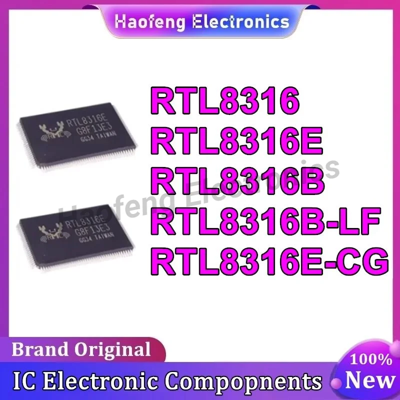 

5PCS RTL8316E RTL8316E-CG RTL8316 RTL8316B RTL8316B-LF Qfp-128 IC Chip 100% New Original in stock