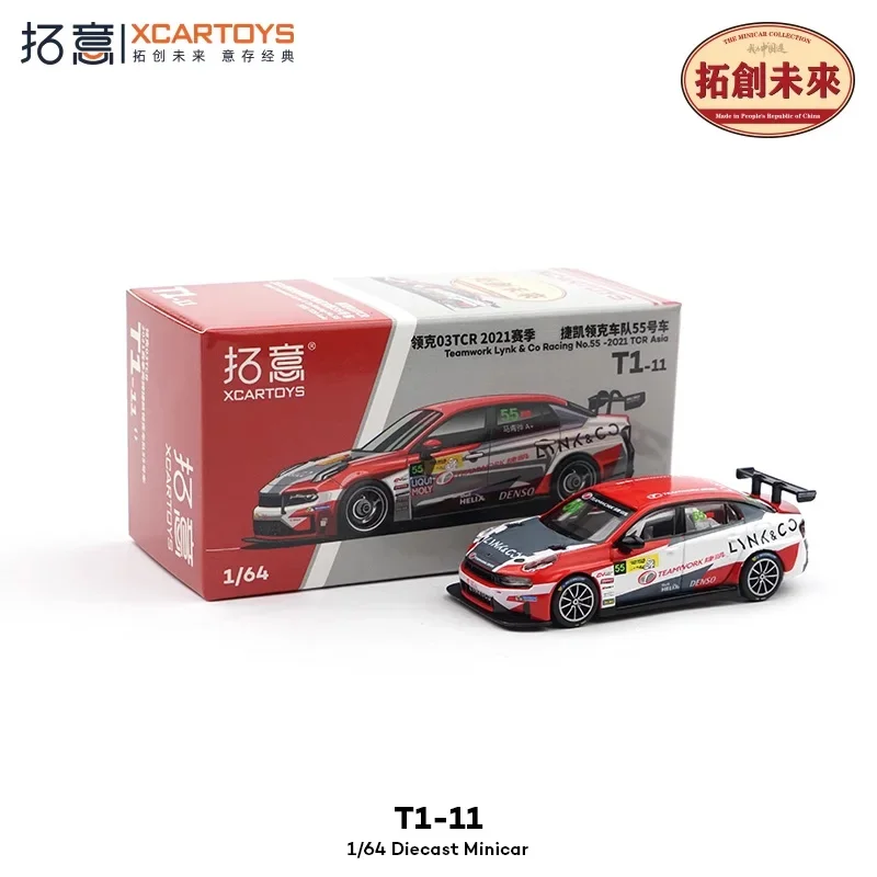 

XCarToys 1:64 Lynk&Co 03 2021 TCR Asia Teamwork Racing No 55 T1-11 Литая под давлением модель автомобиля