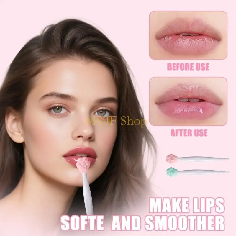 M89f Gentle Exfoliant Silicone Brush Brush Kitten Paw Face Tool pour le retrait tête noire