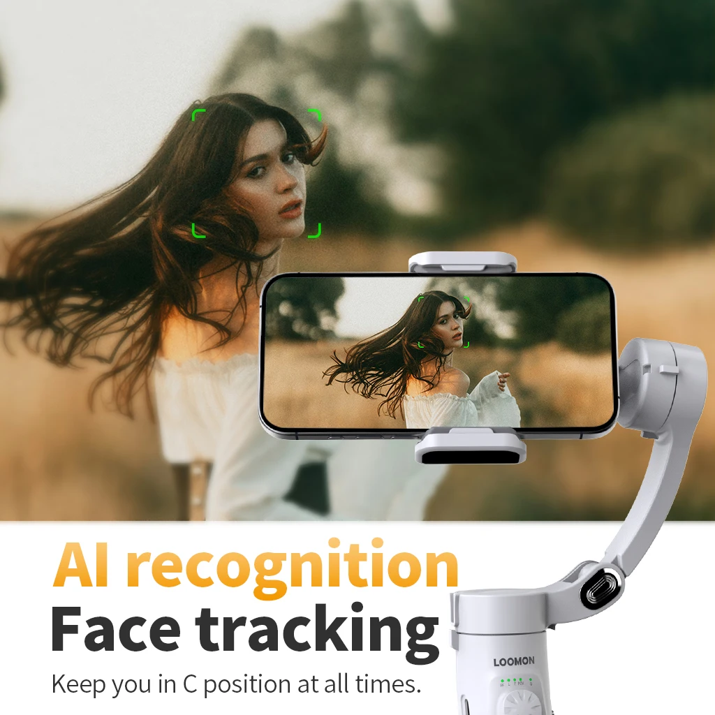 Imagem -03 - Gimbal Selfie Stabilizer Rotação 360 Desktop Tracking Stick Fit para Tiktok Huawei Smartphone Novo m2