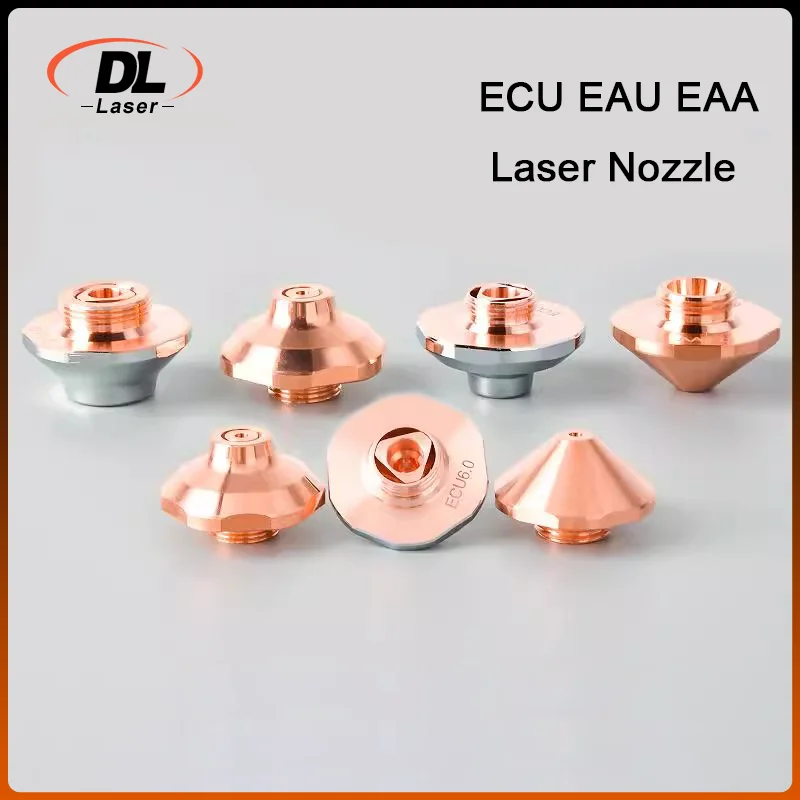 DL E Series Laser Nozzle M11 ECU EAA EAU Height 15mm Precitec Cutting Nozzle Double Layer For Fiber Cutting Machine