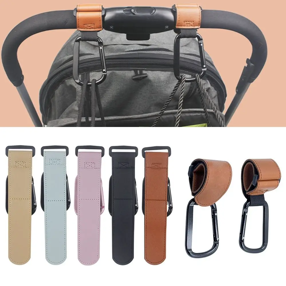 

Новые универсальные крючки для колясок, коричневые регулируемые зажимы-карабины для колясок для родителей и путешественников