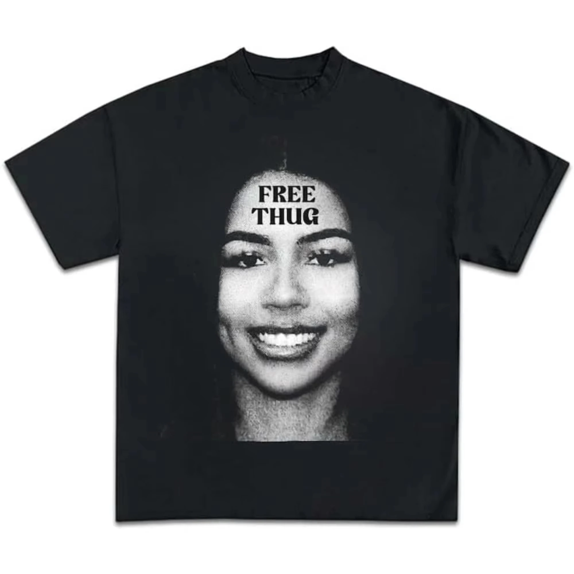 Mariah The Scientist Free Thug Rapper Star Fashion Cotton Shirt Men's Clothing Women's T Shirt Round Collar 2026 Summer New Top
