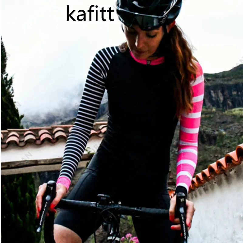 بدلة عمل نسائية برازيلية من قطعة واحدة لركوب الدراجات من KAFITTA، بدلة خريفية بأكمام طويلة، ملابس ركوب الدراجات على الطرق