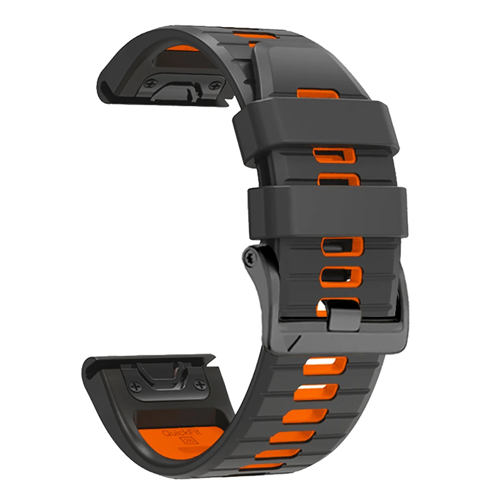 Correa de silicona QuickFit de 26/22MM para Garmin Fenix 7X 7 6X 6 Pro 5 5X Plus Solar Epix Pro Gen 2 51mm 47mm correa de reloj