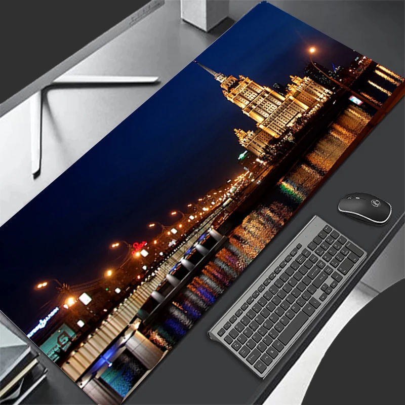 

Large Gaming Mousepad Moscow Scenery Gifts Soft Mousepads Desk Pads For PC Keyboard Mats Table Rug 900x400 Computer Mousepads