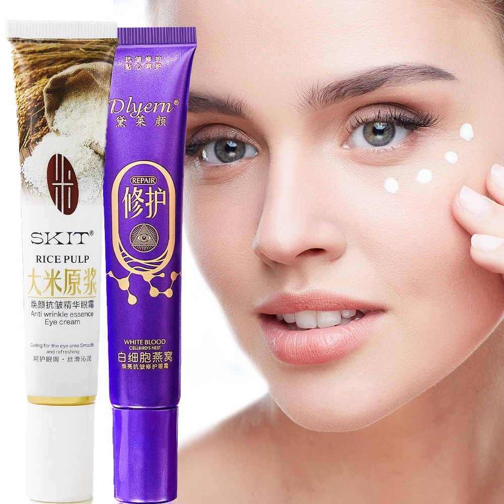 

Rice Puree Eye Cream Firming Eye Area Anti Puffiness Aging Eye Care Wrinkles Remove Dark Circles Moisturizing Skin Care Creams