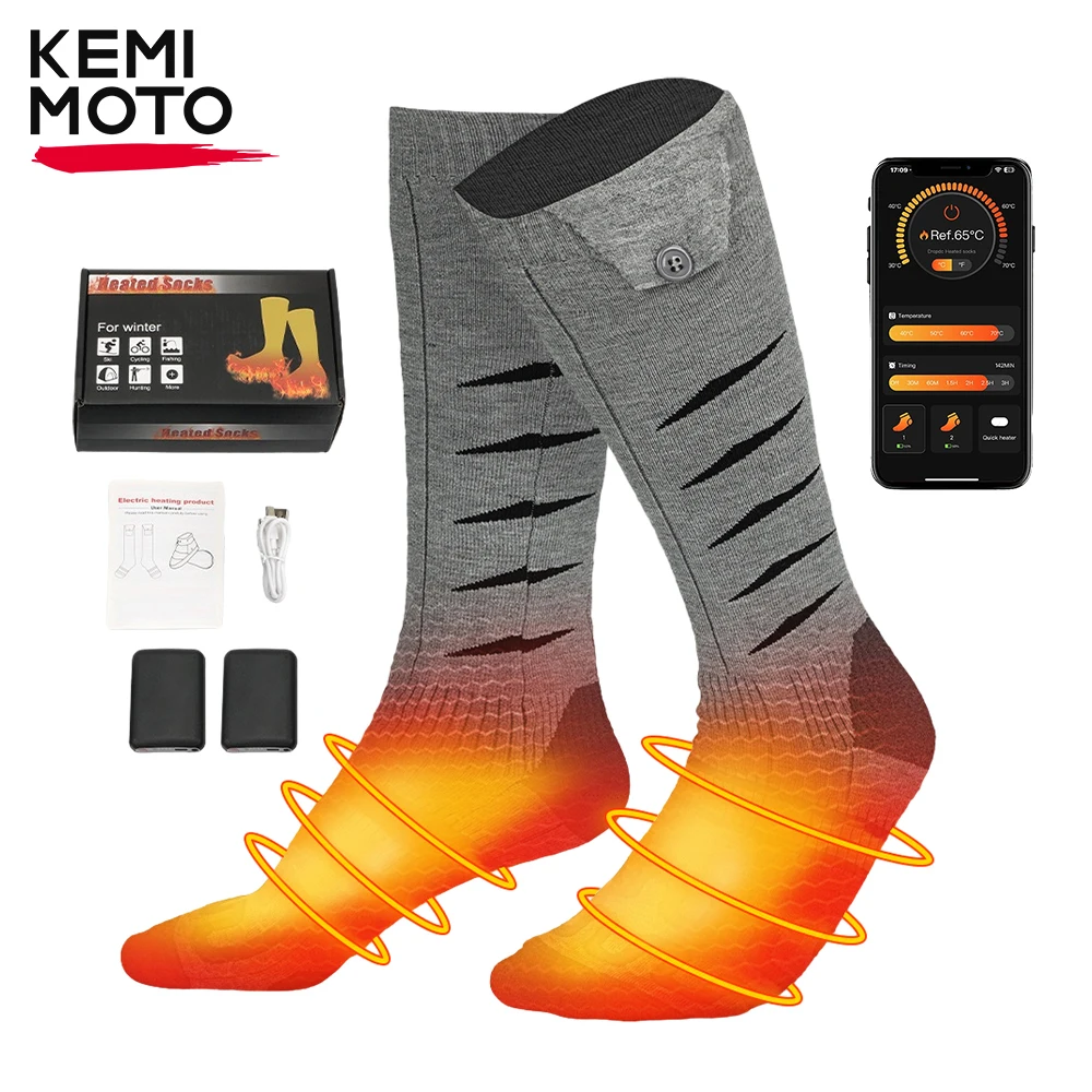 

Перезаряжаемые носки с подогревом и 5000 мАч, сертифицированные CE батареи, электрическое отопление, толстые, мягкие для езды на велосипеде, лыжной рыбалки, верховой езды