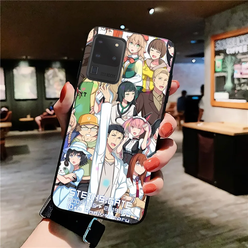 Anime Steins Gate Phone Case For Samsung S 9 10 20 21 22 23 30 23plus Lite Ultra FE S10lite Fundas