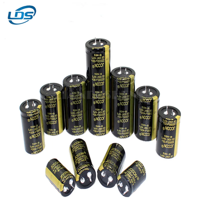 1pcs 250v330uf 250v JCCON Power Adapter High Frequency Low Resistance Capacitor Multifunction Universal 22x30