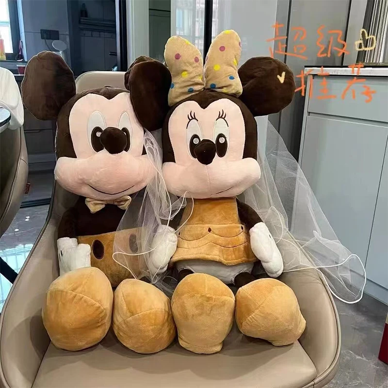 

70CM Disney Mickey Mouse Minnie Mouse Doll Anime Cartoon Plush Toy Cute Stuffed Collection kawaii Children's Birthday Gift