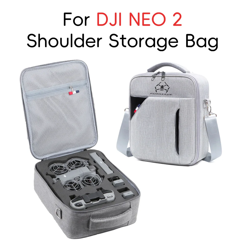 Sac à bandoulière Portable, sac à dos de protection, mallette de voyage, sac de rangement pour Drone DJI NEO 2, accessoires de télécommande et de batterie