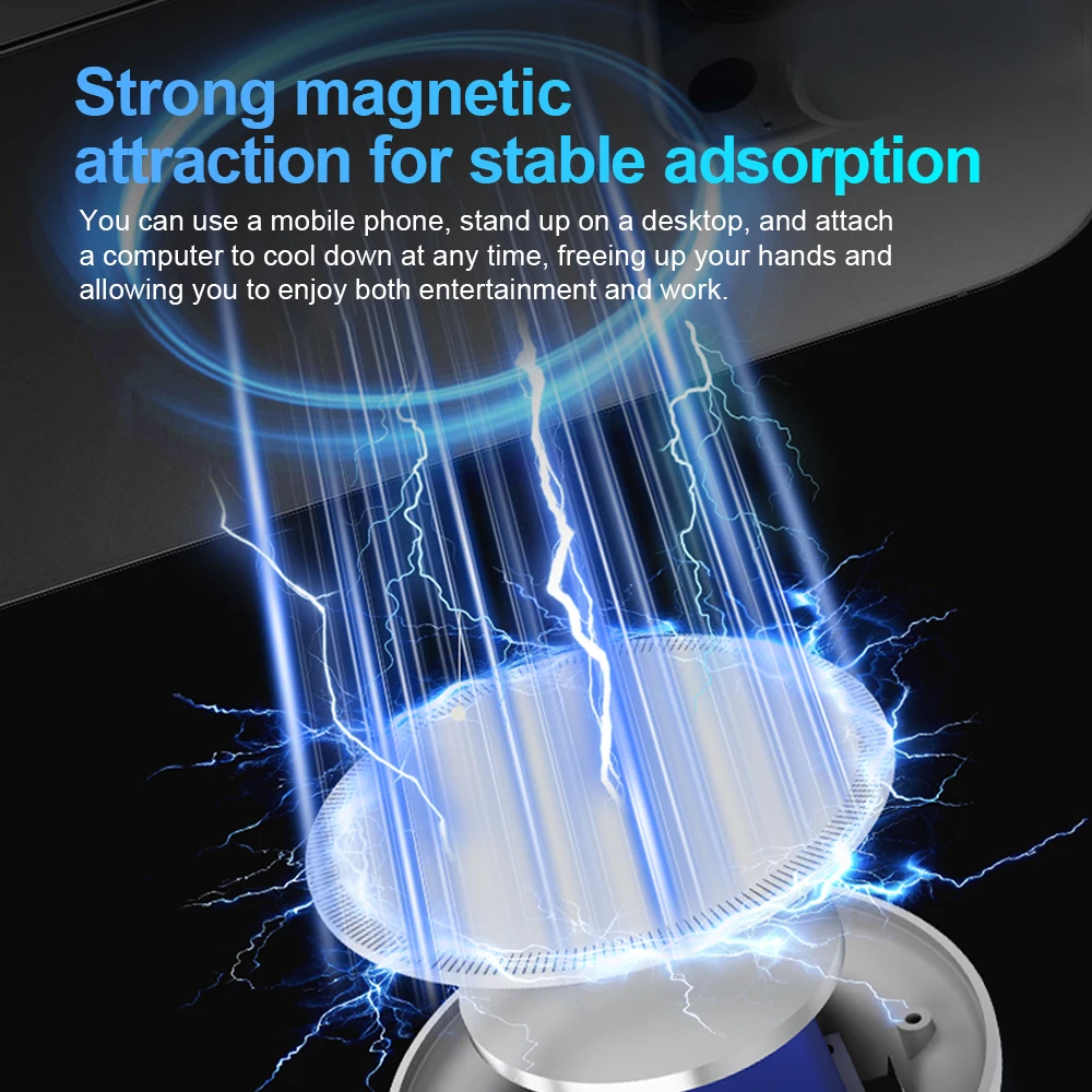 Handheld Small Fan with Magnetic Phone Holder Multifunctional Night Light Rechargeable Fan with Long Battery Life for Summer