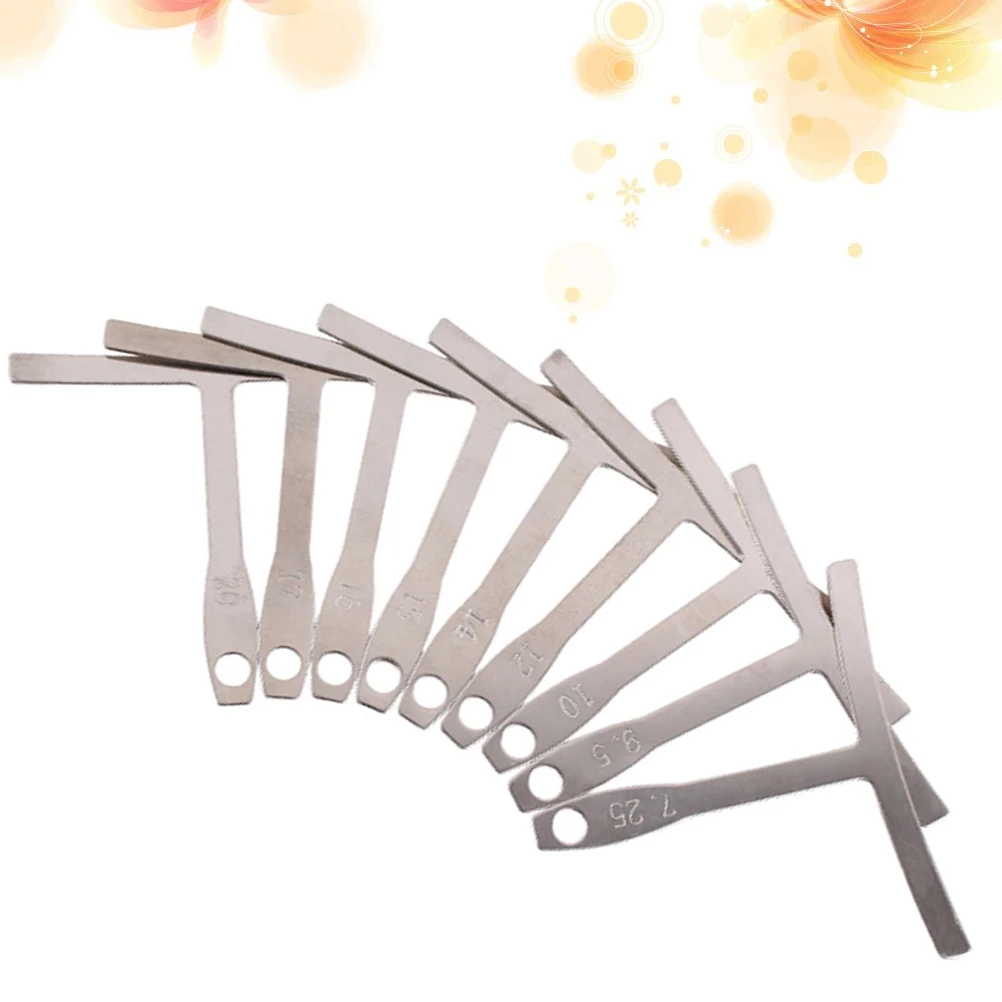 

9 Pcs Gauge Guitar Measuring Caliper Wire Radian Ruler Calipers Neck Fingerboard