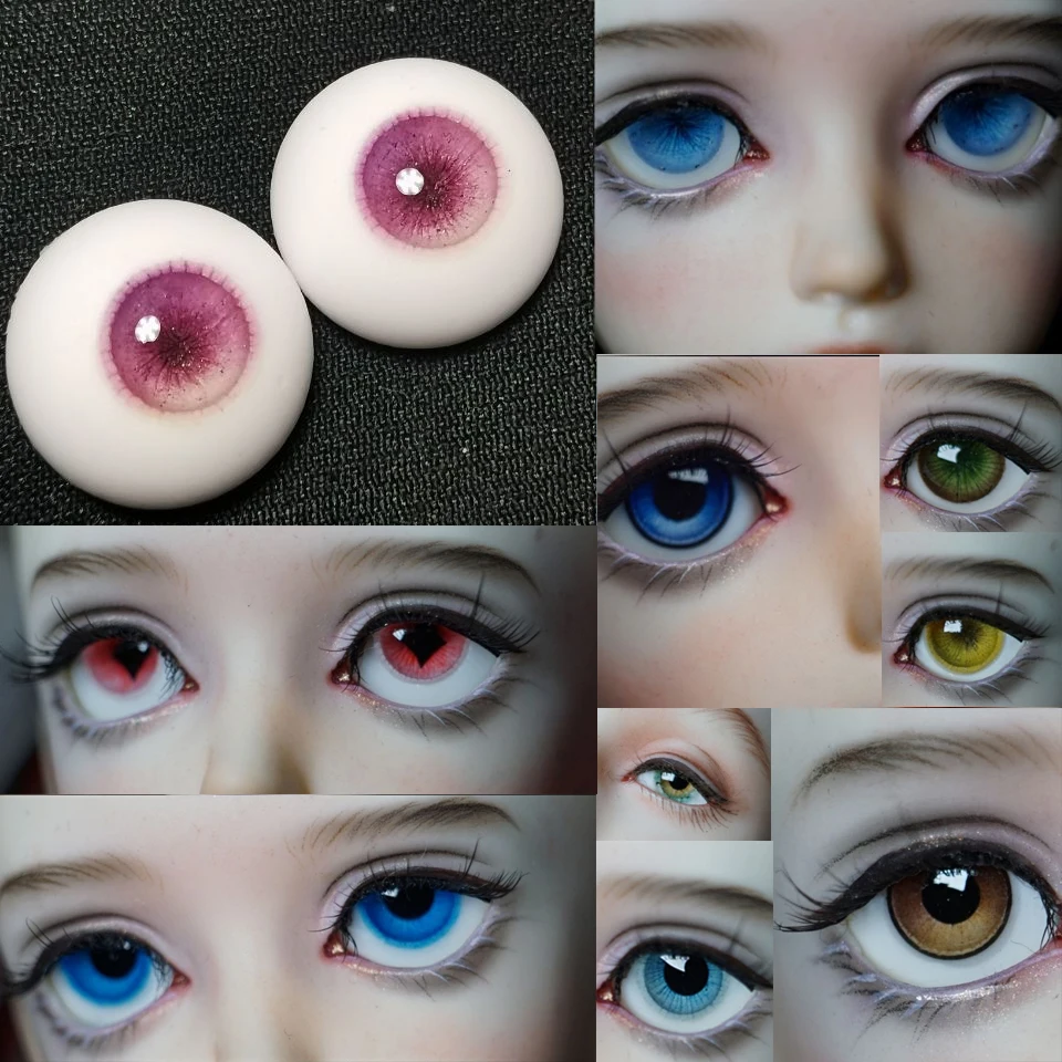 BJD SD Doll Eyes Resin 12/14/16mm DIY Handmade Doll Accessories Eyeball For 1/3 1/4 1/6 Doll Plaster Eyes