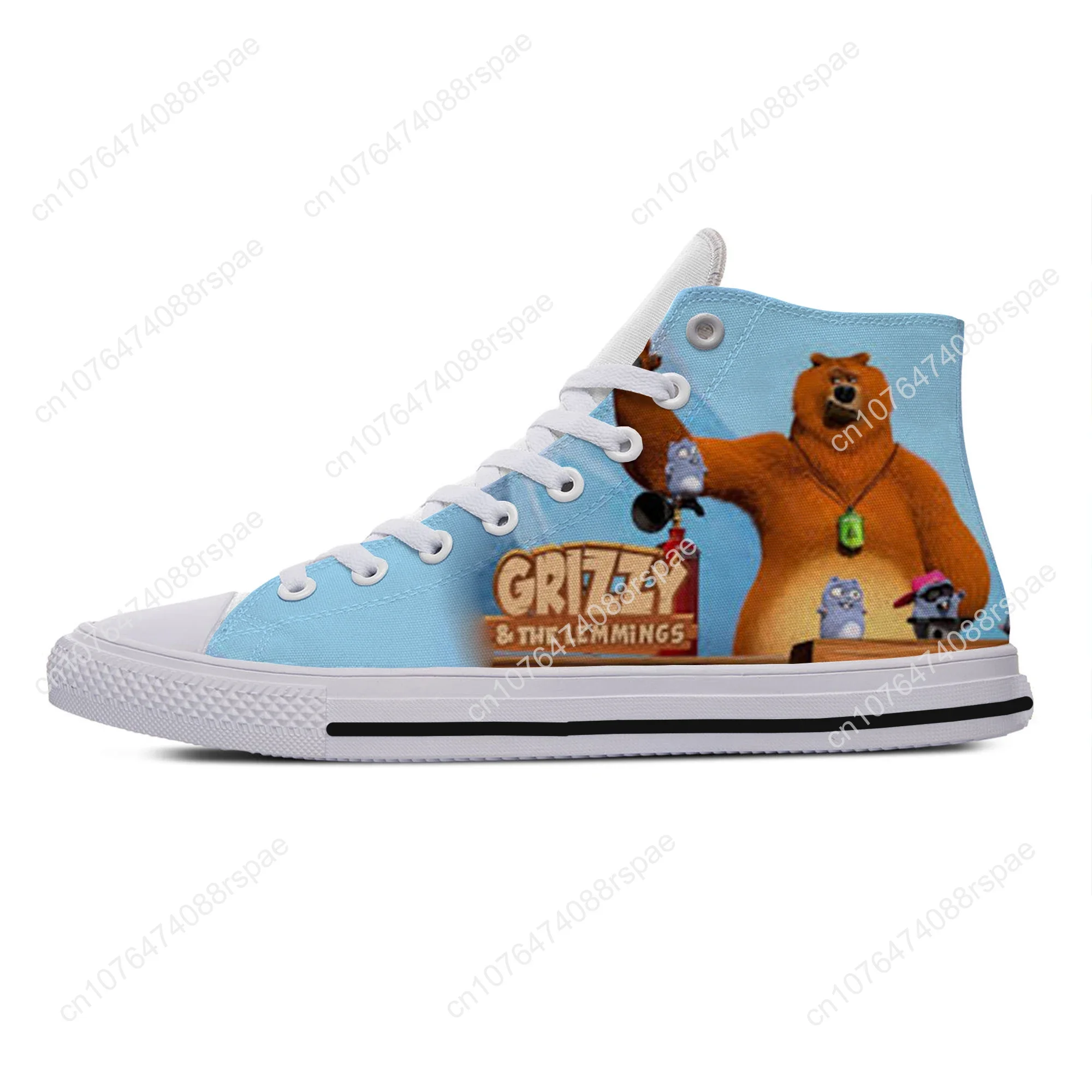 Hot Cool Fashion New Summer Sneakers Handiness scarpe Casual Cartoon Funny Men Women Grizzy e The Lemmings High Top Board Shoes