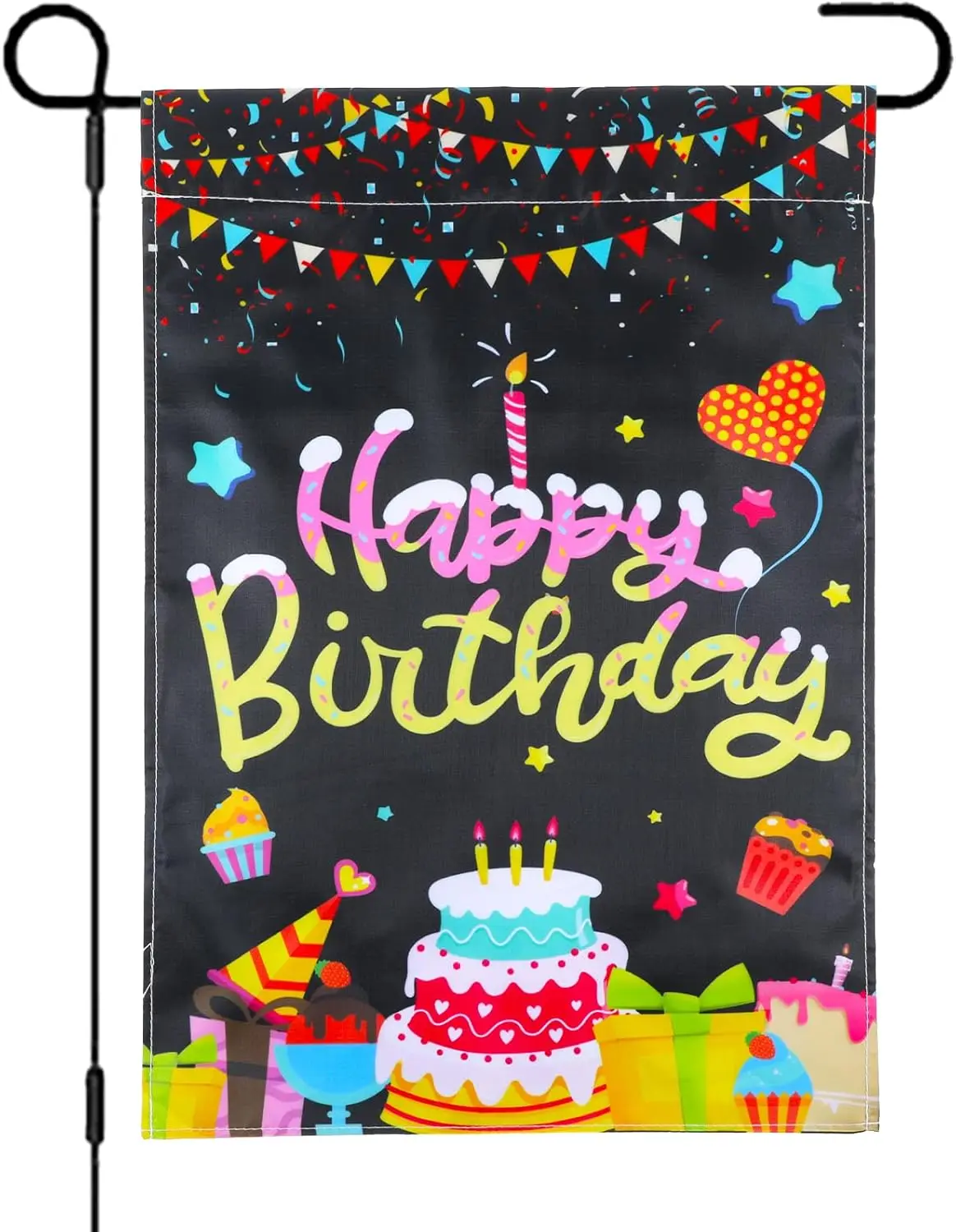Happy Birthday Garden Flag, 12 x 18