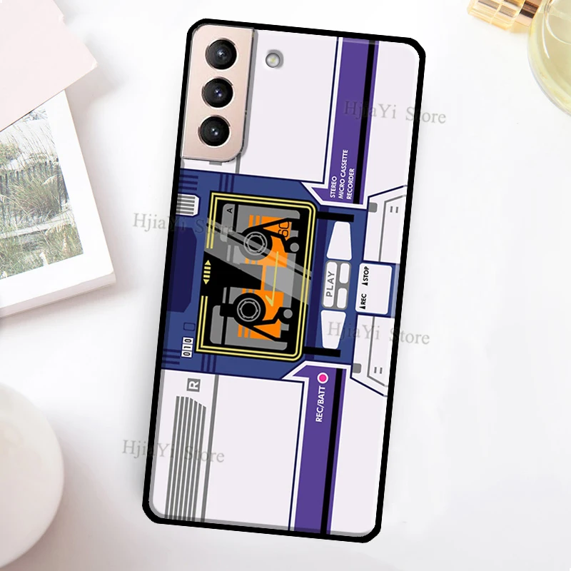 Retro Cassette Tape Cover For Samsung Galaxy S21 Ultra Note 20 Note 10 S8 S9 S10 S22 Plus S20 FE Phone Case