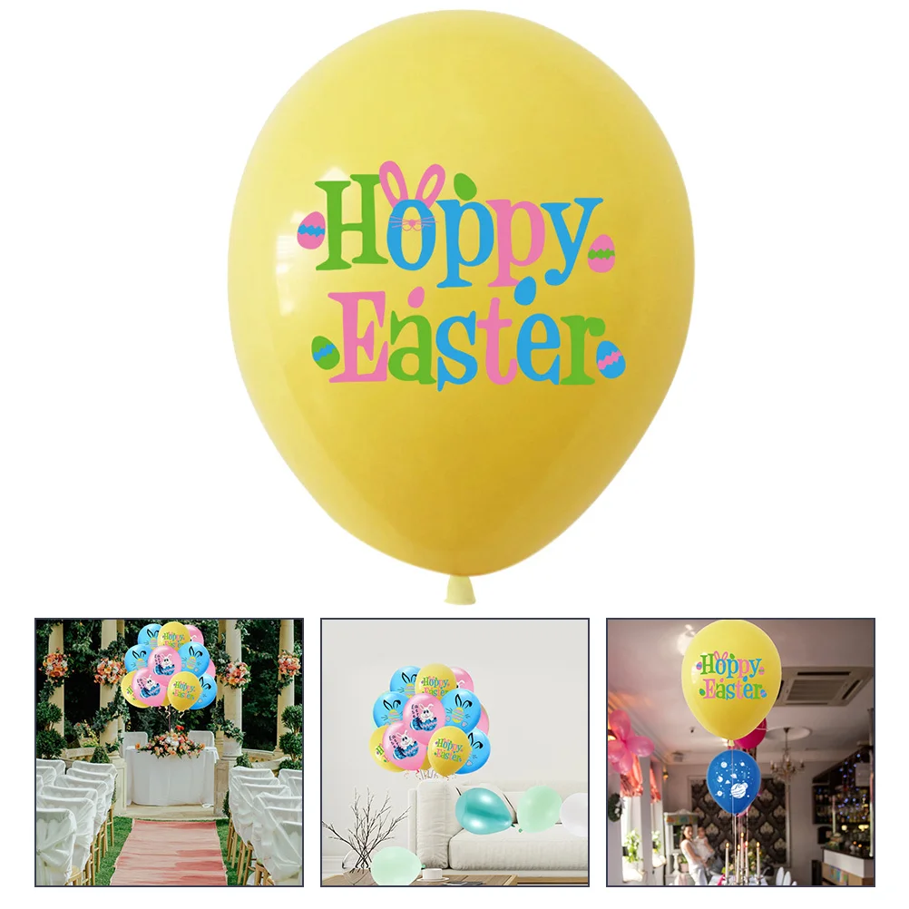 

30Pcs Easter Themed Latex Balloons Set Easter Party Decoration Balloons for Campus Event Beautiful Party Decor