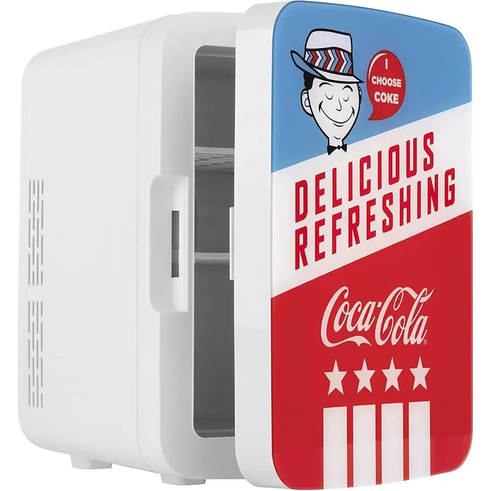 Portable Mini Fridge Cooler and Warmer AC DC Thermoelectric 10L Car Office Bedroom Dorm Road Trip Picnic Travel Use